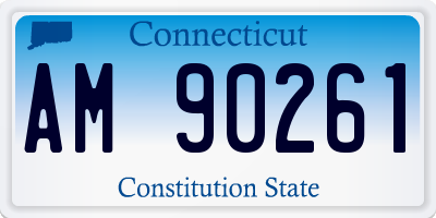 CT license plate AM90261