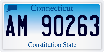 CT license plate AM90263