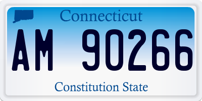 CT license plate AM90266