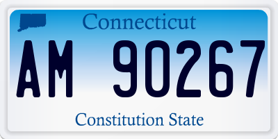 CT license plate AM90267