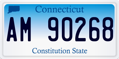CT license plate AM90268