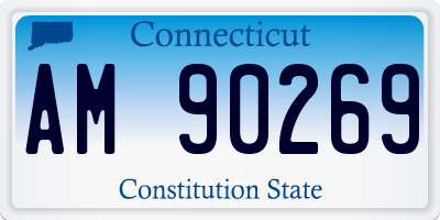 CT license plate AM90269