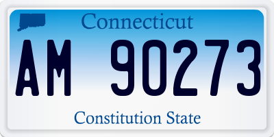 CT license plate AM90273