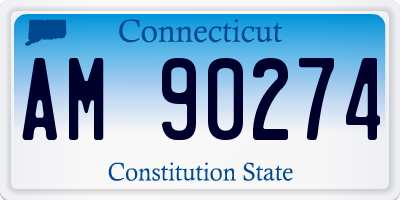 CT license plate AM90274