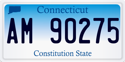 CT license plate AM90275
