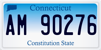 CT license plate AM90276