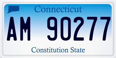 CT license plate AM90277