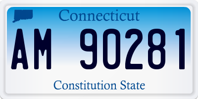 CT license plate AM90281