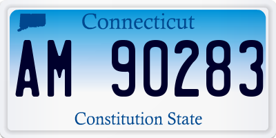 CT license plate AM90283