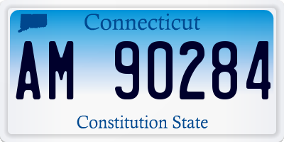 CT license plate AM90284