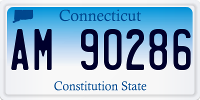 CT license plate AM90286