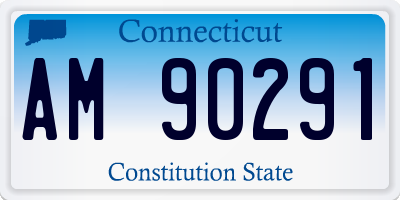 CT license plate AM90291
