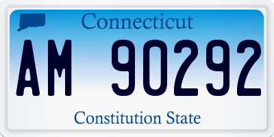 CT license plate AM90292