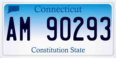 CT license plate AM90293