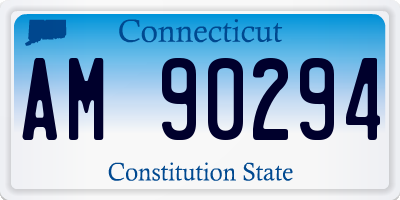 CT license plate AM90294