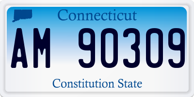 CT license plate AM90309