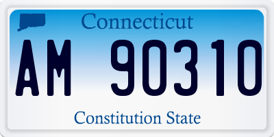CT license plate AM90310