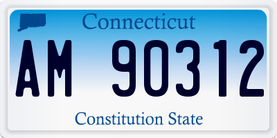 CT license plate AM90312