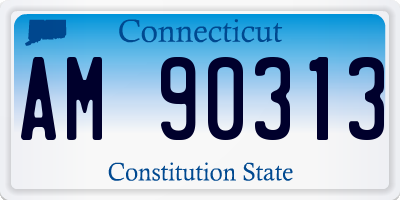 CT license plate AM90313