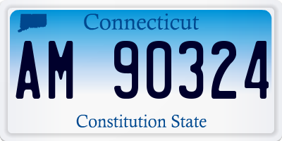 CT license plate AM90324