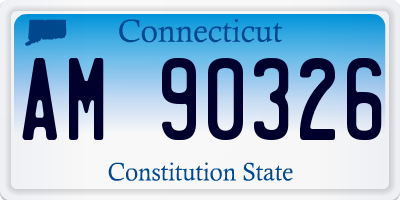 CT license plate AM90326