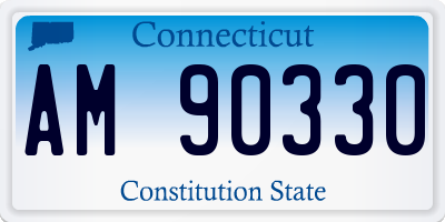 CT license plate AM90330