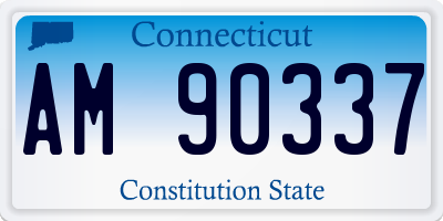 CT license plate AM90337