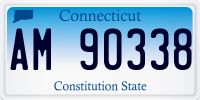 CT license plate AM90338
