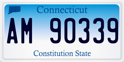 CT license plate AM90339