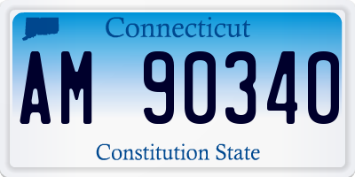 CT license plate AM90340