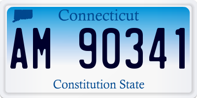 CT license plate AM90341