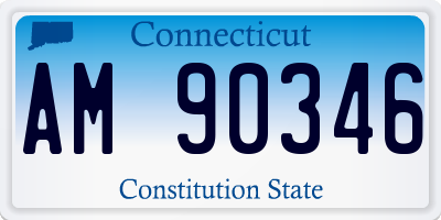 CT license plate AM90346
