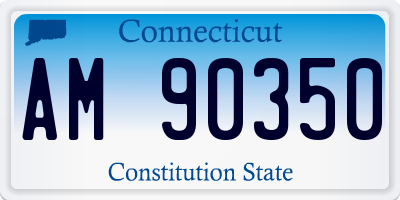 CT license plate AM90350