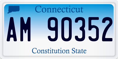 CT license plate AM90352