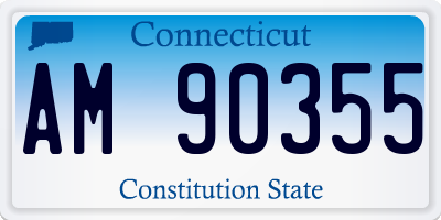 CT license plate AM90355