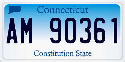 CT license plate AM90361