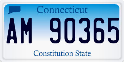 CT license plate AM90365