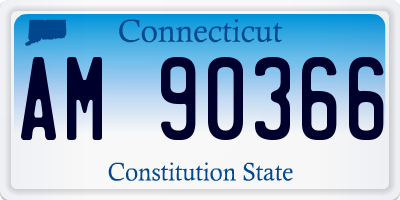CT license plate AM90366
