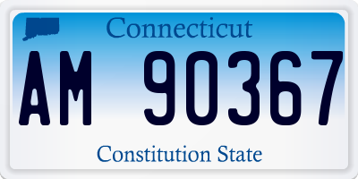 CT license plate AM90367