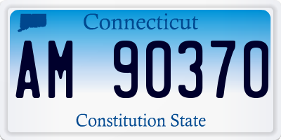 CT license plate AM90370