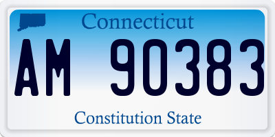 CT license plate AM90383