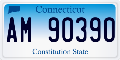 CT license plate AM90390