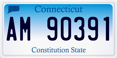 CT license plate AM90391