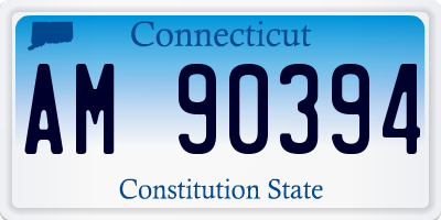 CT license plate AM90394