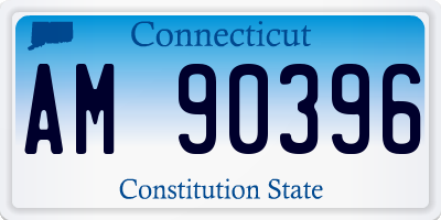 CT license plate AM90396