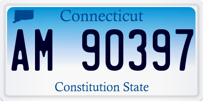 CT license plate AM90397