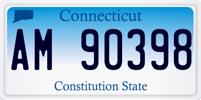 CT license plate AM90398