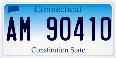 CT license plate AM90410