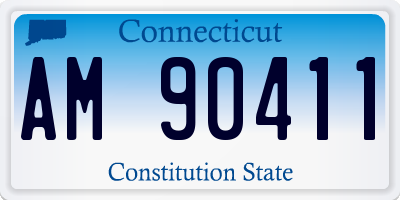 CT license plate AM90411