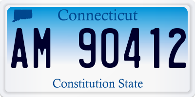 CT license plate AM90412